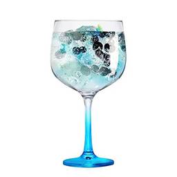 Taça de Gin Degrade de Vidro 650ml Azul