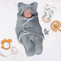 Saco de Dormir Bebê Dorminhoco Cobertor Saída Maternidade (Cinza)