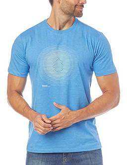 Camiseta Básica Cam Silk Mc Trepid, Volcom, Mescla Azul, P, Masculino