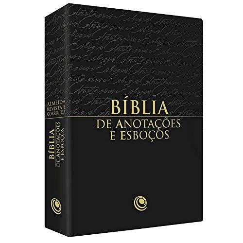 Bíblia de Anotações e Esboços Preta