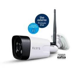 Câmera de Segurança Wi-Fi Externa Full HD ESC-WB3F, Elsys, Branca