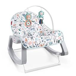 Fisher Price Cadeirinha Descanso Relaxante, Cadeira para bebê em Estágio de desenvolvimento, com vibrações calmantes e assento lavável