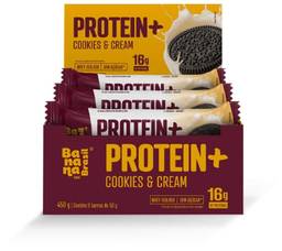 Barra de Proteina Protein + recheio de Cookie Display com 9 unidades de 50g