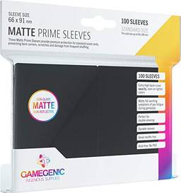 Gamegenic: Matte Prime Sleeves, Galápagos Jogos (Preto)