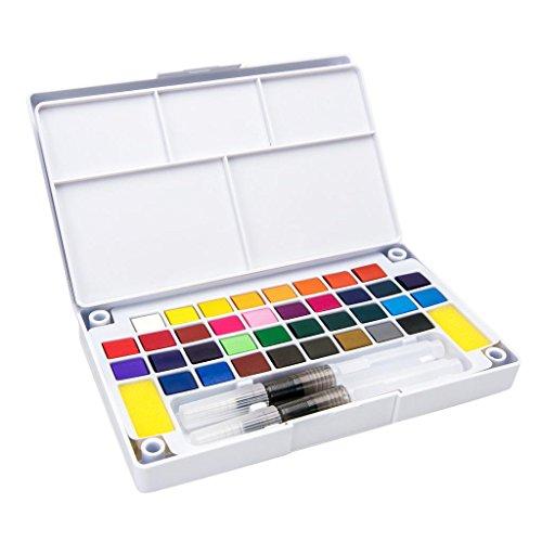 Homyl Kit de Aquarela, 24 cores + Pincéis