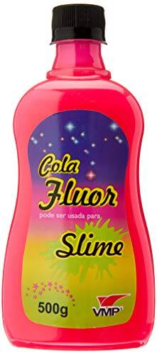 Cola Color Fluor 500G Cor Unica Caixa C/6 Pink