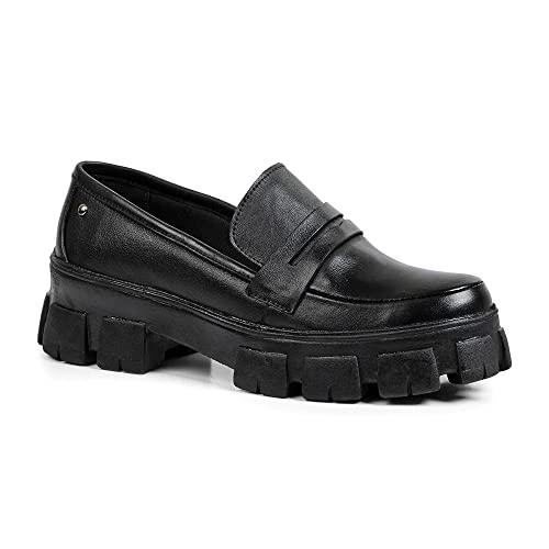 Sapato Feminino Mocassim Tratorado (Preto, br_footwear_size_system, adult, numeric, numeric_34)