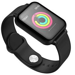 Relógio inteligente IP67 À Prova D 'Água Smartwatch Monitor de Freqüência Cardíaca Múltiplo Modelo de Esporte Rastreador de Fitness Dispositivos Vestíveis (Preto)