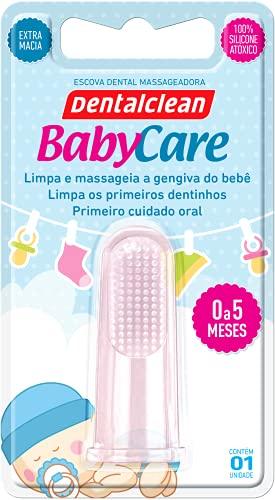 Escova Baby Care - Limpa e massageia a gengiva do bebê, Limpa os primeiros dentes, Primeiro cuidado oral, Dentalclean, Branca