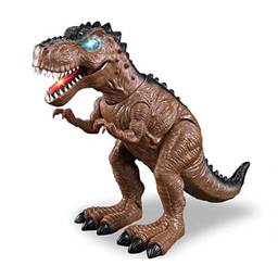 Dinossauro Tiranossauro Rex com Luz e Som, Zoop Toys, Marrom