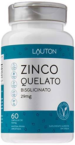Zinco Quelato Bisglicinato 29mg Vegano 60 Capsulas | Lauton Nutrition