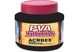 Tinta PVA, Acrilex, Fosca, Preto, 100 ml