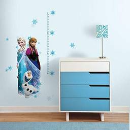 Decalque de parede medidor de altura RoomMates RMK2793GC Disney Frozen Elsa, Anna e Olaf, azul