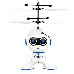 Bola voadora, robô drone Astronauta, robô espacial, helicóptero RC com sensor de mão infravermelho Mini helicóptero brinquedos voadores, jogos internos e externos