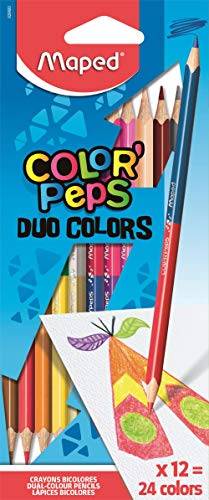 Lápis de Cor, Maped, Color Peps Duo Colors, 829600, 12 Lápis/24 Cores
