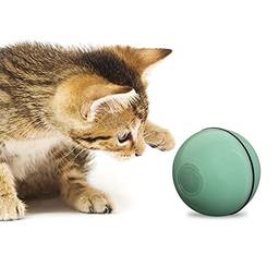 Staright Brinquedos interativos para gatos Bola USB Recarregável LED Rolling Ball Auto-Rotating -Scratch Chasing Entertainment Ball para Pet Cat Dog