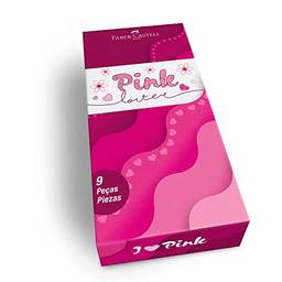 Kit Pink Lover para presente, Faber-Castell, KIT/PINKL, Edição Limitada, 9 peças