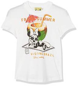 Colcci Fun Camiseta Minnie Brasil, 10, Off Shell