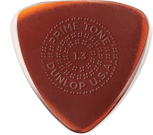 Plectra esculpida Dunlop Primetone de 1,3 mm (Grip) – Pacote com 3
