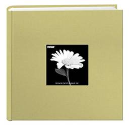 Álbum de fotos com moldura de tecido e bolso Pioneer, Soft Yellow, 1