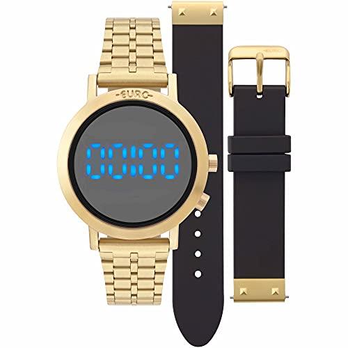 Relógio, Digital, Euro, EUBJ3407AA/T4P, Feminino, Dourado