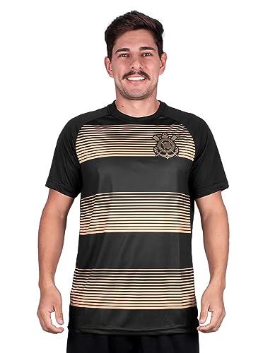 Camiseta Golden Vertical Corinthians Torcedor SPR Preta