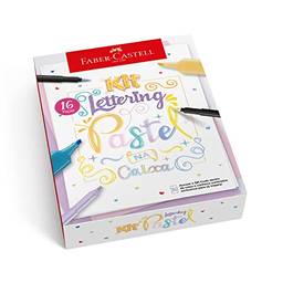 kit lettering pastel, Faber-Castell, KIT/LETTP, Cores Pastel, Edição Limitada, 16 peças