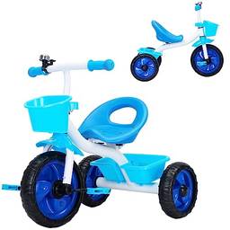 Triciclo Infantil Pedal Passeio Velotrol 3 Rodas Jony - Baby Style (Azul)