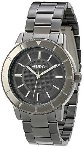 Relógio Euro, Pulseira de Aço Inoxidável, Feminino Cinza EU2036YRA/4F