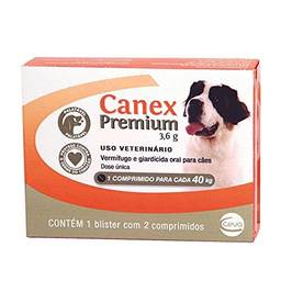 Vermífugo Ceva Canex Premium 3,6 g para Cães - 2 comprimidos