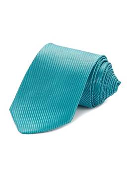 Gravata Tradicional Clássica Trabalhada (Azul-Petróleo/Listrado)
