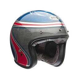 Capacete Bell Helmets Custom 500 Airtrix Heritage Azul Vermelho 56