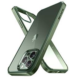 SUPCASE Capa Unicorn Beetle Edge Series para iPhone 13 Pro Max (versão 2021) 15,7 cm, capa transparente com TPU interno e parte traseira transparente(Verde)