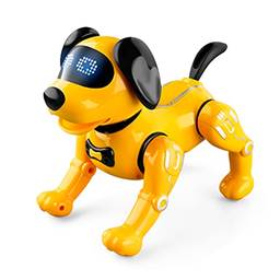cachorro rc,HUIOP R19 Controle Remoto Robô Robô Cachorro Brinquedo Eletrônico Animais de Estimação Robô Robótico Robótico Stunt Filhote