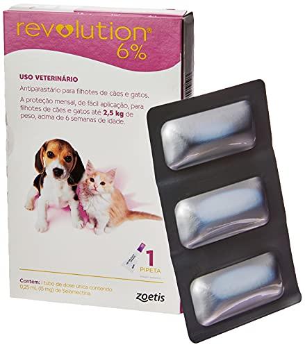 Revolution Zoetis para Cães Filhotes de até 2,5kg 1 unidade - 1 bisnaga