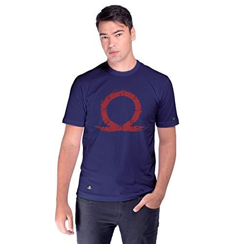 Camiseta God of War Omega, Unissex, Azul Marinho, M