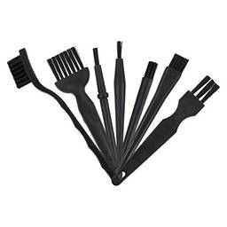 Scicalife 7 peças de escovas antiestáticas com cabo de plástico, escovas antiestáticas de nylon para teclado, laptop, câmera eletrônica, kit de escova de limpeza pequena