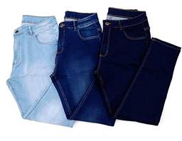 Kit 3 Calças Jeans Masculina Skinny Social Lycra (38)