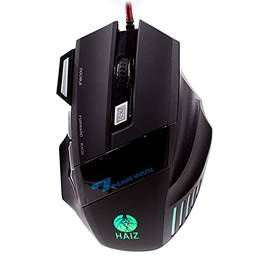 Mouse Gamer Leve para Jogar X7 7 Botões 3200dpi Luz Led Óptico
