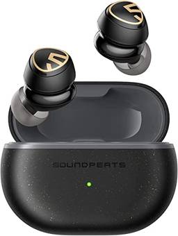 SoundPEATS Mini Pro HS Fones de ouvido sem fio,compatíveis com fones de ouvido LDAC Hi-Res Audio Bluetooth, aplicativo dedicado para cancelamento de ruído de chamada