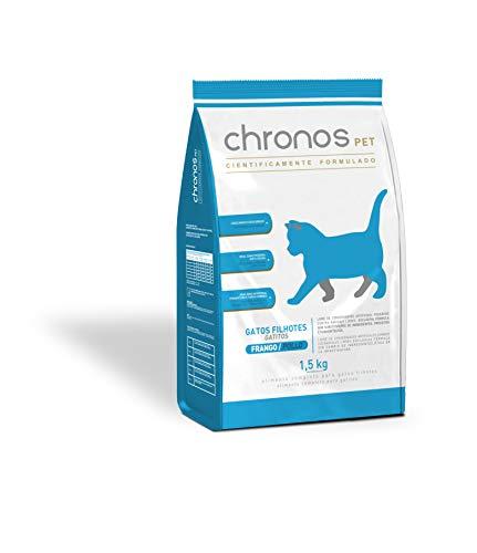 Ração Chronos Pet Gatos Super Premium Filhotes Sabor Frango 1,5kg Chronos Raça Filhotes, Sabor Frango