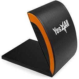 Yes4All Tapete de exercício Ab com almofada de proteção do cóccix, plataforma abdominal – suporte para exercícios ABS, sentar – protetor de cóccix para tapete abdominal (laranja)