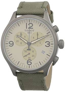 Tissot Relógio casual masculino Tissot Chrono XL em aço inoxidável Kaki T1166173726700