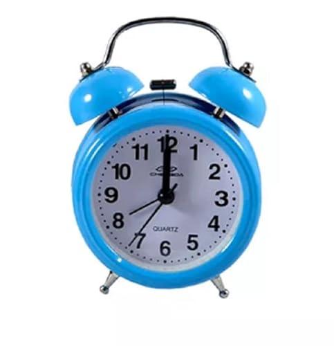Relógio De Mesa Vintage Antigo Despertador (AZUL)