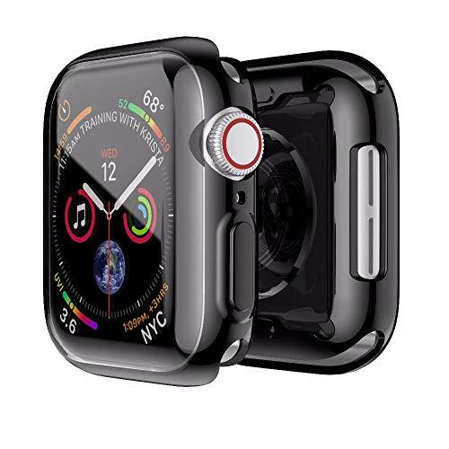 Capa Case Para Apple Watch Tpu borda Series 1 2 3 4 tamanho 42mm preto
