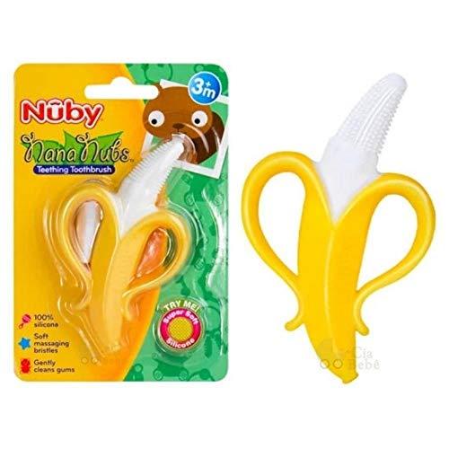 Massageador Dental Banana, Nûby, Amarelo
