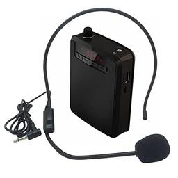 Amplificador de voz multimídia portátil,Amplificador de voz portátil Amplificador Vioce recarregável com microfone com fio e faixa para o ensino de canto