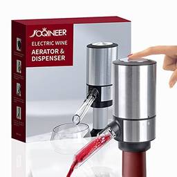 Aerador elétrico de vinho dosador automático bomba de vinho com base de suporte de tubo retrátil para oxidação instantânea de um toque, decantador inteligente para amantes de vinho