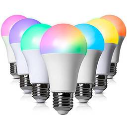Kit Lampada Inteligente Zinnia Crux CR90, Bluetooth, RGB, Branca, 7 unidades