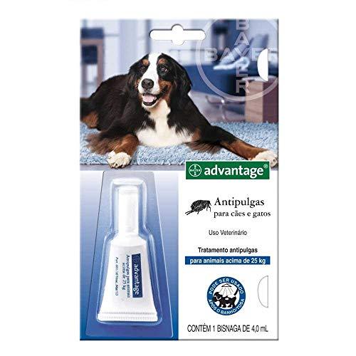 Antipulgas Advantage Bayer para Cães e Gatos acima de 25kg - 1 Bisnaga de 4,0 ml